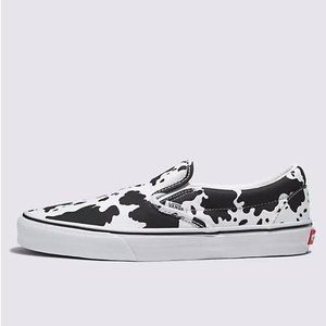 Vans Customs Cow Print Slip-On Shoes
